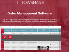 Rowshare | Order Management Software